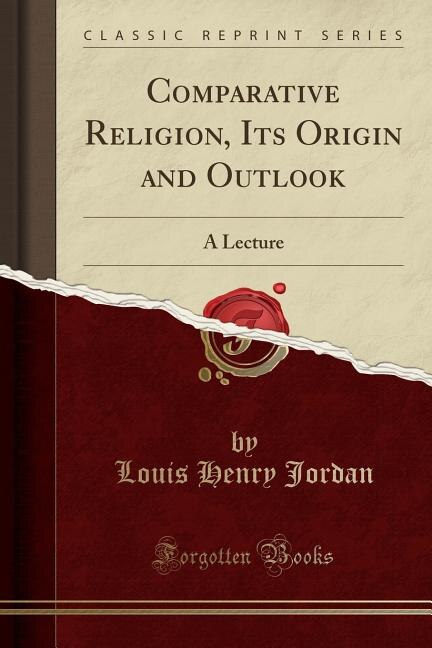 Couverture_Comparative Religion, Its Origin and Outlook