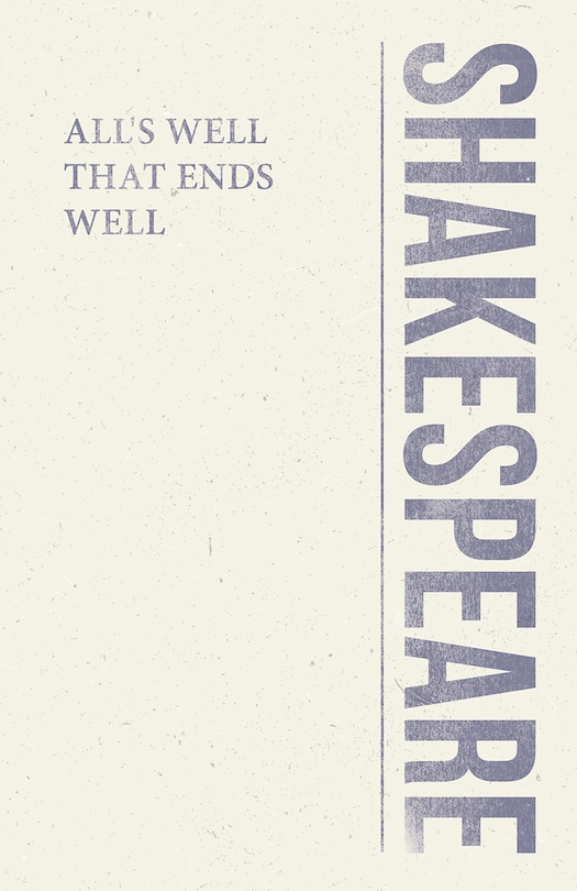 Front cover_All's Well That Ends Well