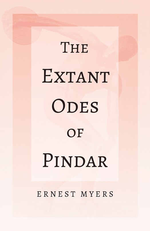 Couverture_The Extant Odes of Pindar