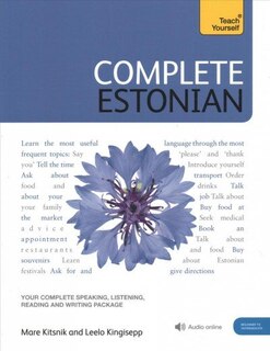 Front cover_Complete Estonian Beginner To Intermediate Book And Audio Course