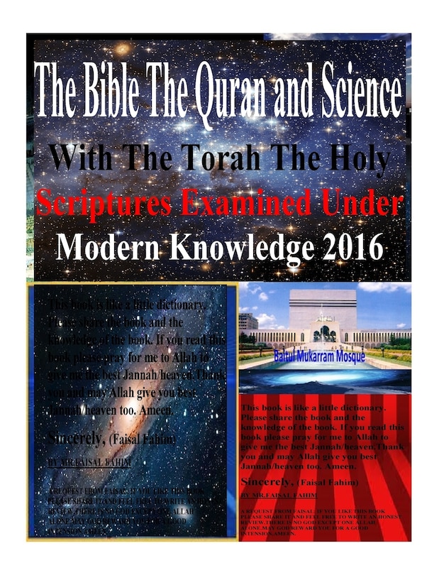 Couverture_The Bible The Quran And Science With The Torah The Holy Scriptures Examined Under Modern Knowledge 2016