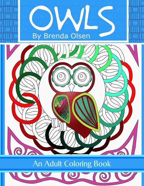 Owls: An adult coloring book