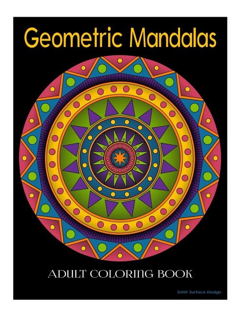 Front cover_Geometric Mandala Adult Coloring Book