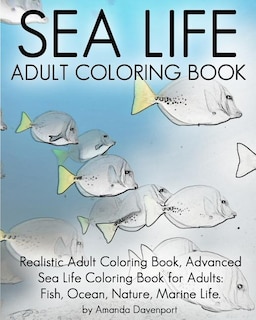 Front cover_Sea Life Adult Coloring Book