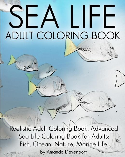 Front cover_Sea Life Adult Coloring Book