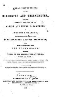 Front cover_Ample instructions for the barometer and thermometer