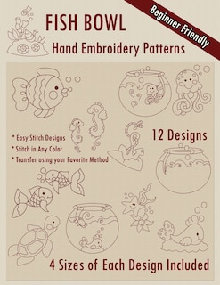 Front cover_Fish Bowl Hand Embroidery Patterns