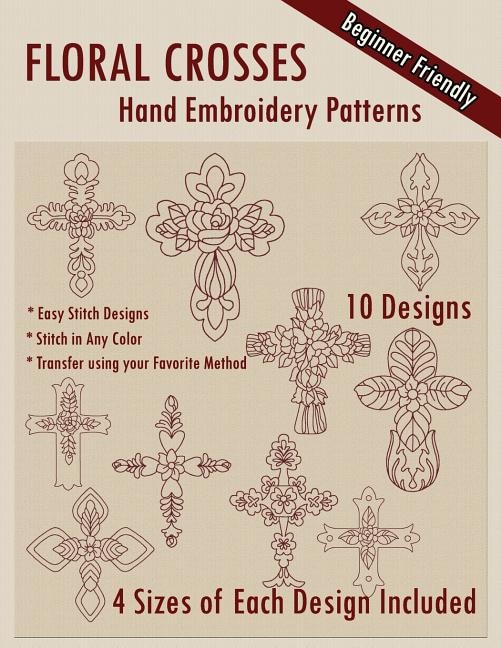 Front cover_Floral Crosses Hand Embroidery Patterns