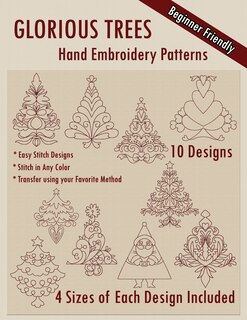 Couverture_Glorious Trees Hand Embroidery Patterns
