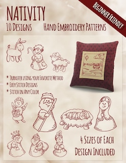 Couverture_Nativity Hand Embroidery Patterns