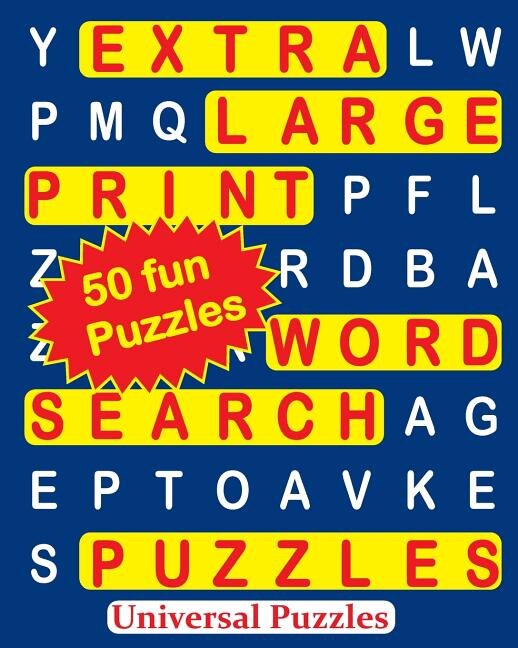 Front cover_Extra Large Print Word Search Puzzles