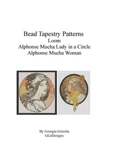 Couverture_Bead Tapestry Patterns Loom Alphonse Mucha Lady In a Circle and Woman