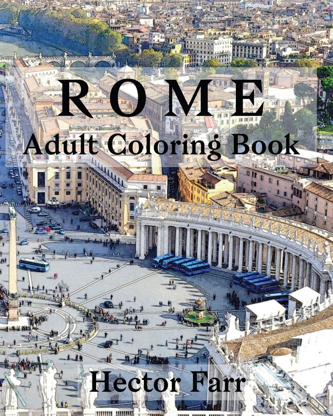 Front cover_Rome: Adult Coloring Book