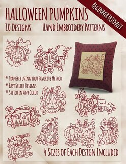 Couverture_Halloween Pumpkins Hand Embroidery Patterns