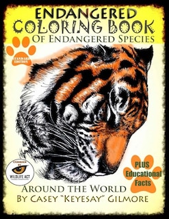 Front cover_Endangered Coloring Book of Endangered Species Around the World