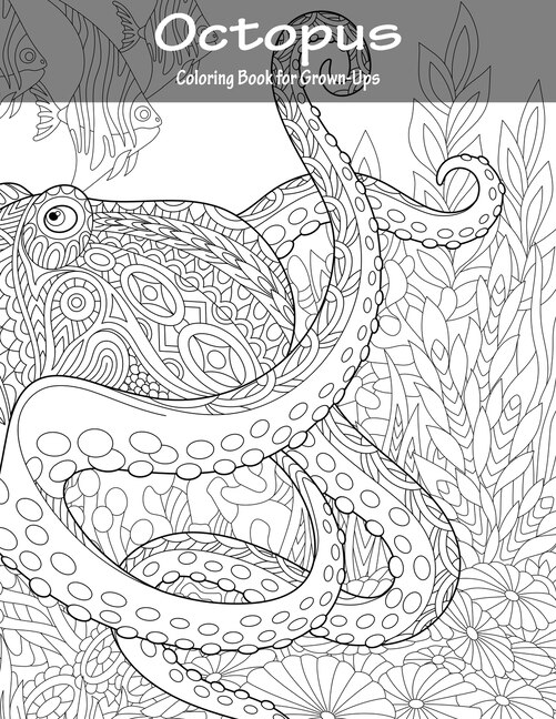 Front cover_Octopus Coloring Book for Grown-Ups 1