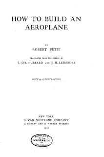 How to Build an Aeroplane