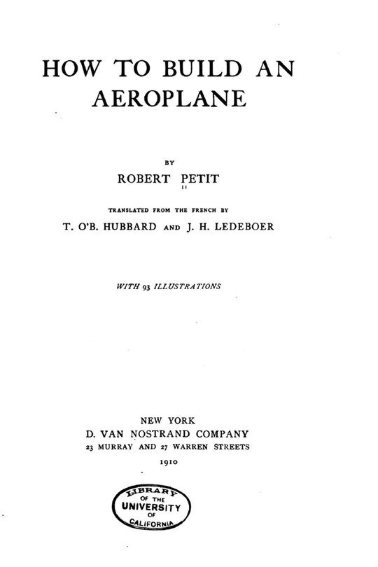 How to Build an Aeroplane