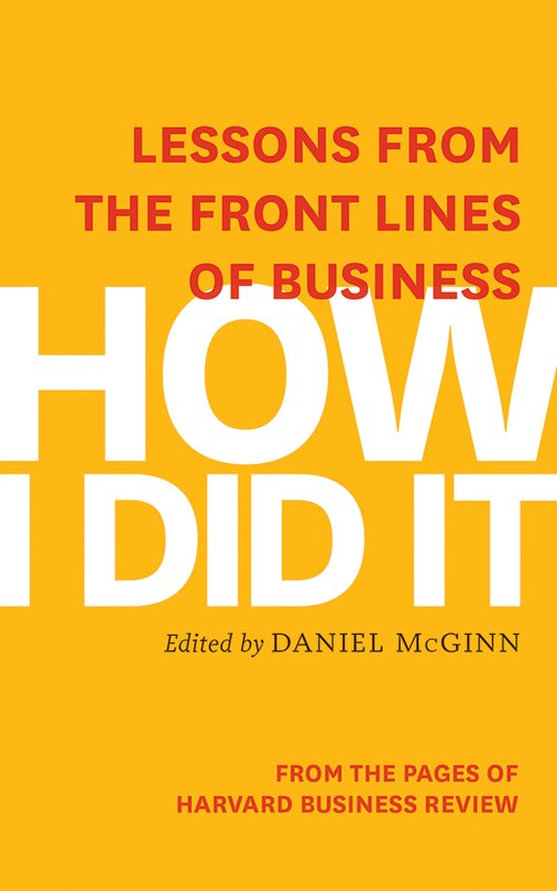 Front cover_How I Did It