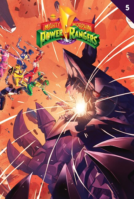 Front cover_Mighty Morphin Power Rangers #5