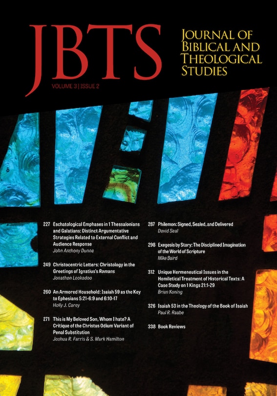 Couverture_Journal of Biblical and Theological Studies, Issue 3.2