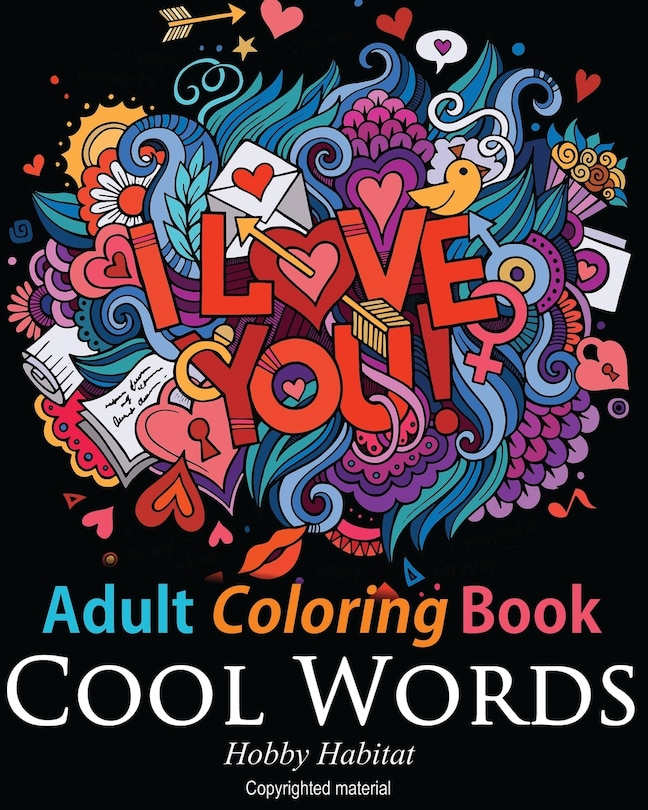 Couverture_Adult Coloring Book: Cool Words