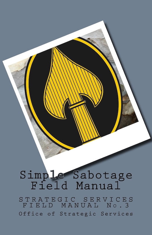 Front cover_Simple Sabotage Field Manual