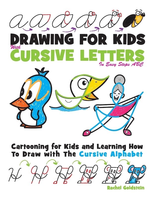 Front cover_Drawing for Kids with Cursive Letters in Easy Steps ABC