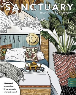 Sanctuary: Living Spaces Coloring Book