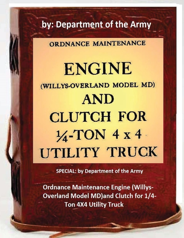 Front cover_Ordnance Maintenance Engine (Willys-Overland Model MD)and Clutch for 1/4-Ton 4X4 Utility Truck