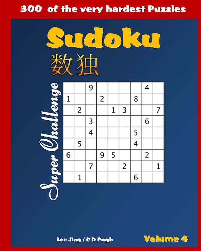 Couverture_SUDOKU Super Challenge Very Hard Puzzle Book
