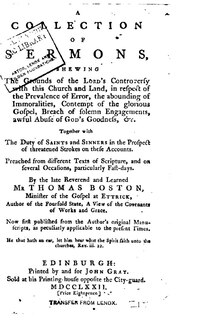 Front cover_A Collection on Sermons, Preached on Several Occasions