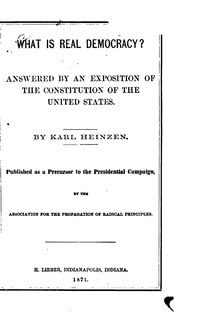 Couverture_What is Real Democracy, Answered by an Exposition of the Constitution of the United States