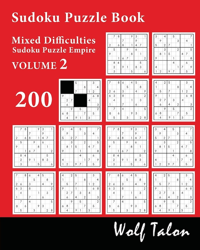 Couverture_Sudoku Puzzle Book Mixed Difficulties - 200 Puzzles
