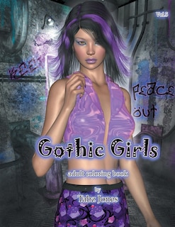 Couverture_Gothic Girls Adult Coloring Book