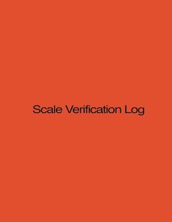 Couverture_Scale Verification Log