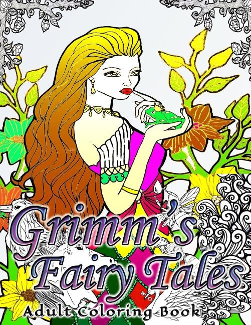 Front cover_Grimm's Fairy Tales Adult Coloring Book