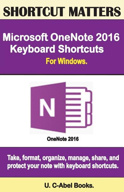 Couverture_Microsoft Onenote 2016 Keyboard Shortcuts For Windows