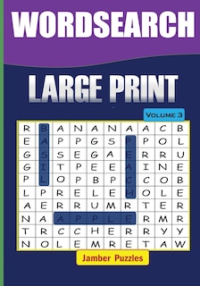 Front cover_Word Search Large Print - Volume 3