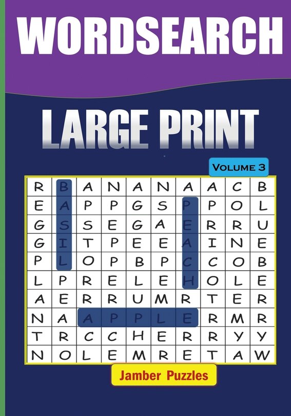 Front cover_Word Search Large Print - Volume 3