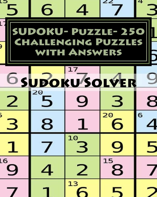 Couverture_SUDOKU- Puzzle- 250 Challenging Puzzles with Answers
