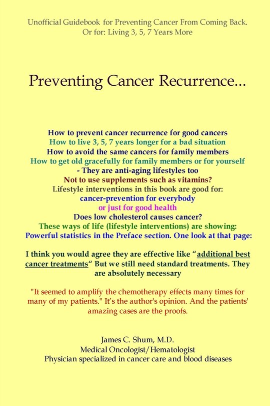 Couverture_Preventing Cancer Recurrence