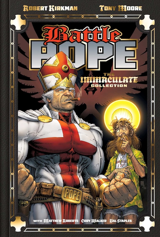 Front cover_Battle Pope 25th Anniversary Deluxe Hardcover