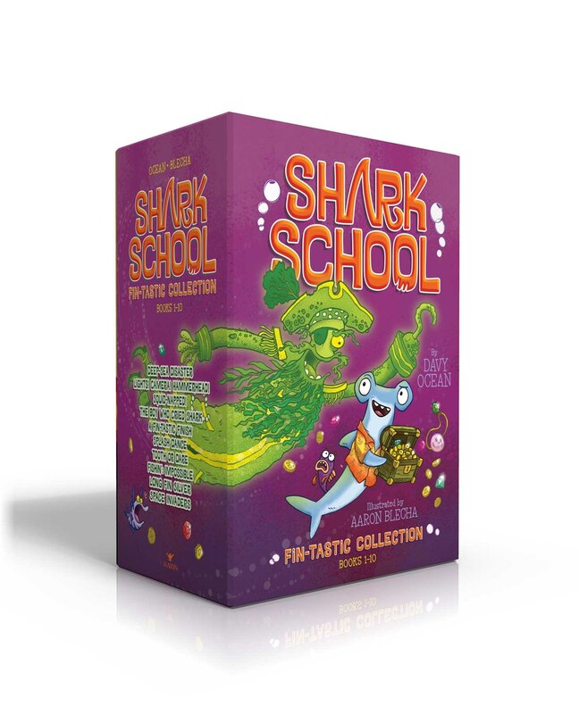 Shark School Fin-tastic Collection Books 1-10 (Boxed Set): Deep-Sea Disaster; Lights! Camera! Hammerhead!; Squid-napped!; The Boy Who Cried Shark; A Fin-tastic Finish; Splash Dance; Tooth or Dare; Fishin': Impossible; Long Fin Silver; Space Invaders