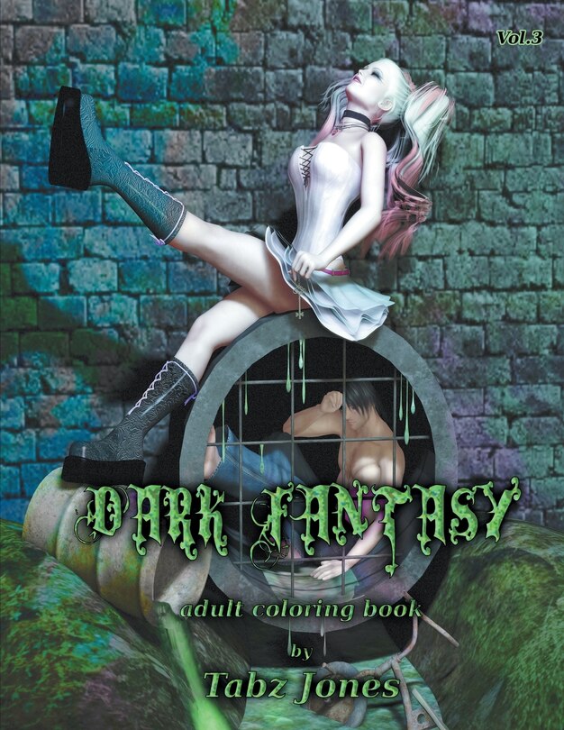 Front cover_Dark Fantasy Adult Coloring Book
