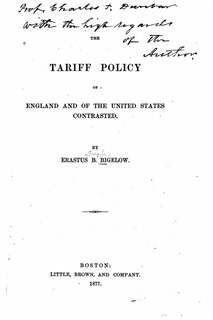 Front cover_The tariff policy of England and of the United States contrasted