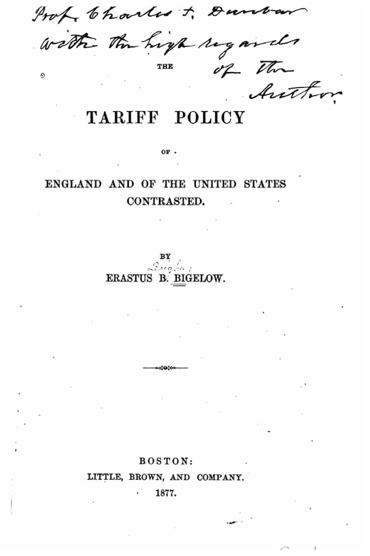 Front cover_The tariff policy of England and of the United States contrasted