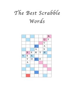 Front cover_The Best Scrabble Words