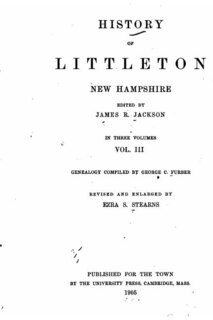 Front cover_History of Littleton, New Hampshire - Vol. III