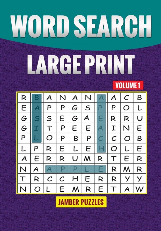 Front cover_Word Search Large Print Volume 1